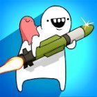Missile Dude RPG: Offline tap tap missile